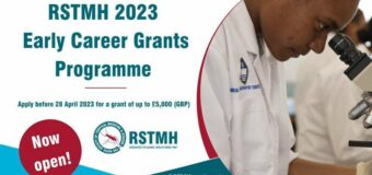 Royal Society of Tropical Medicine and Hygiene (RSTMH) Early Career Grants Programme 2023 (up to £5,000)
