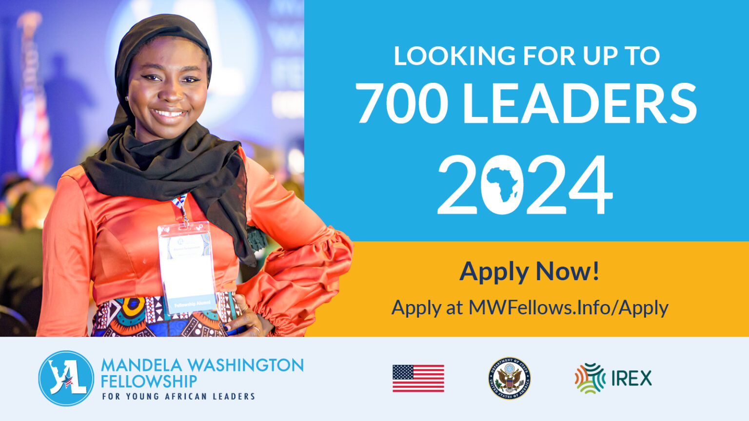 Mandela Washington Fellowship for Young African Leaders 2024 (Fully