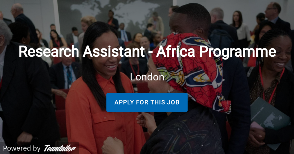 research assistant jobs in zimbabwe 2023