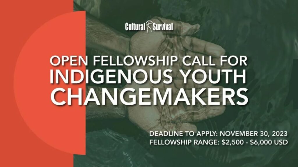 Cultural Survival Indigenous Youth Fellowship 2024 Up To 6 000   Cultural Survival Indigenous Youth Fellowship 2024 1024x574 