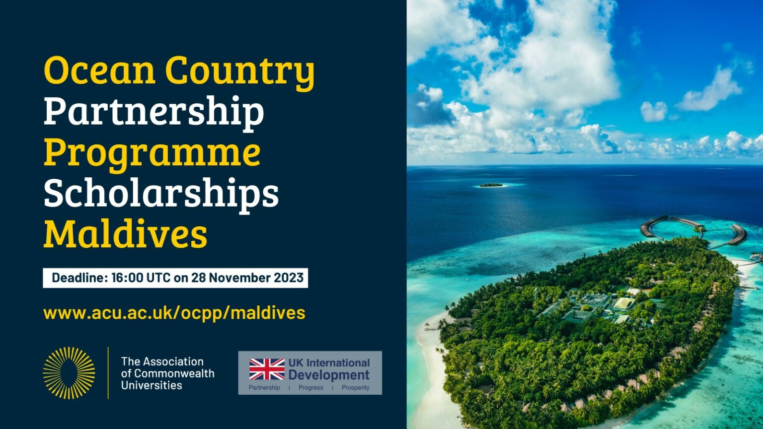 Ocean Country Partnership Programme Scholarships Maldives 20242025