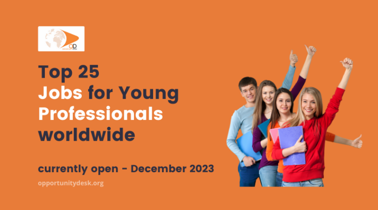 25 Jobs for Young Professionals worldwide – December 19, 2023 ...