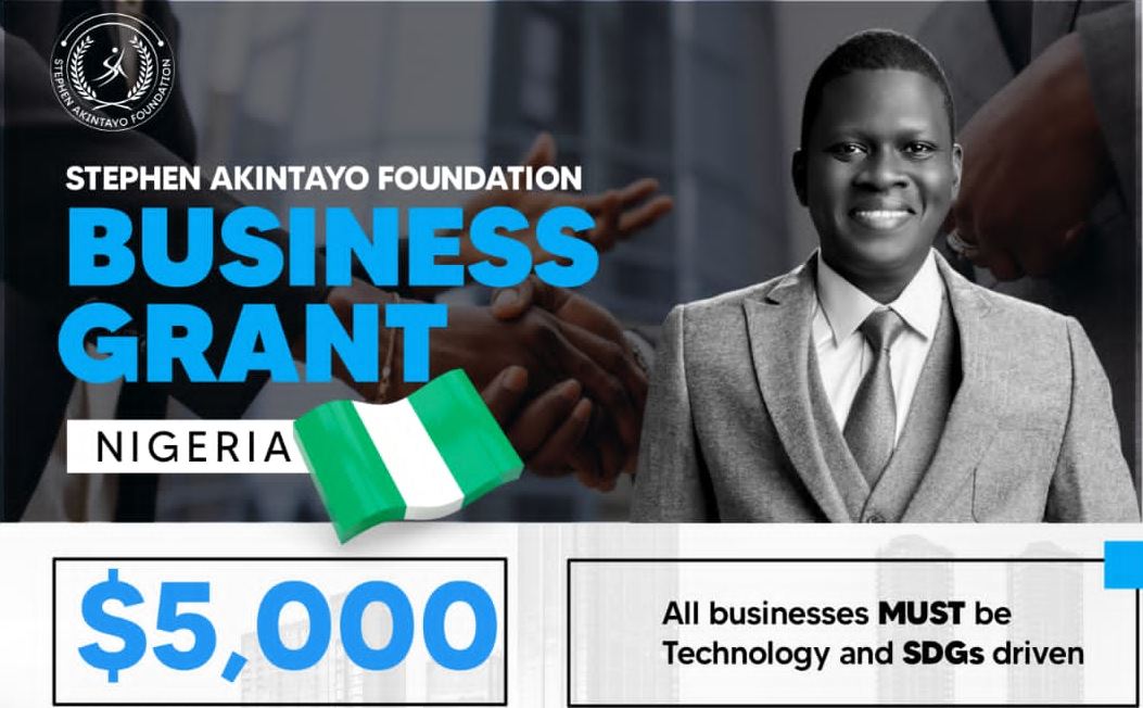 Stephen Akintayo Foundation Business Grants 2024 (up to $5,000 