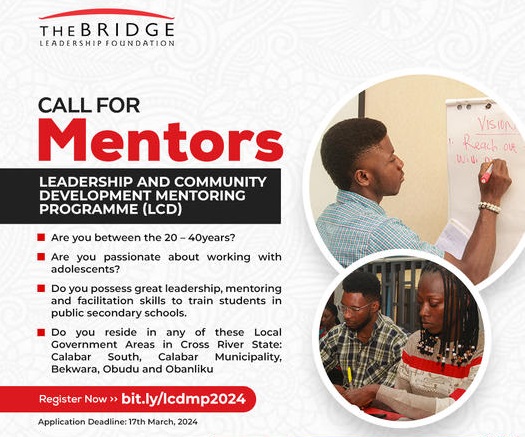 Call For Mentors TBLF Leadership And Community Development LCD   TBLF Leadership And Community Development LCD Mentoring Programme 2024 