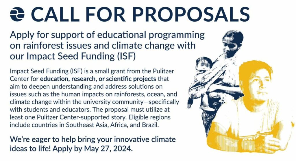 Pulitzer Center Impact Seed Fund (isf) 2024 For Southeast Asia (up To 