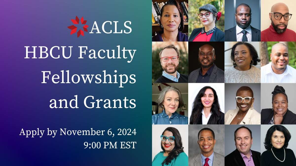 ACLS HBCU Faculty Fellowships 2024-2025 (up to $50,000) – Opportunity Desk