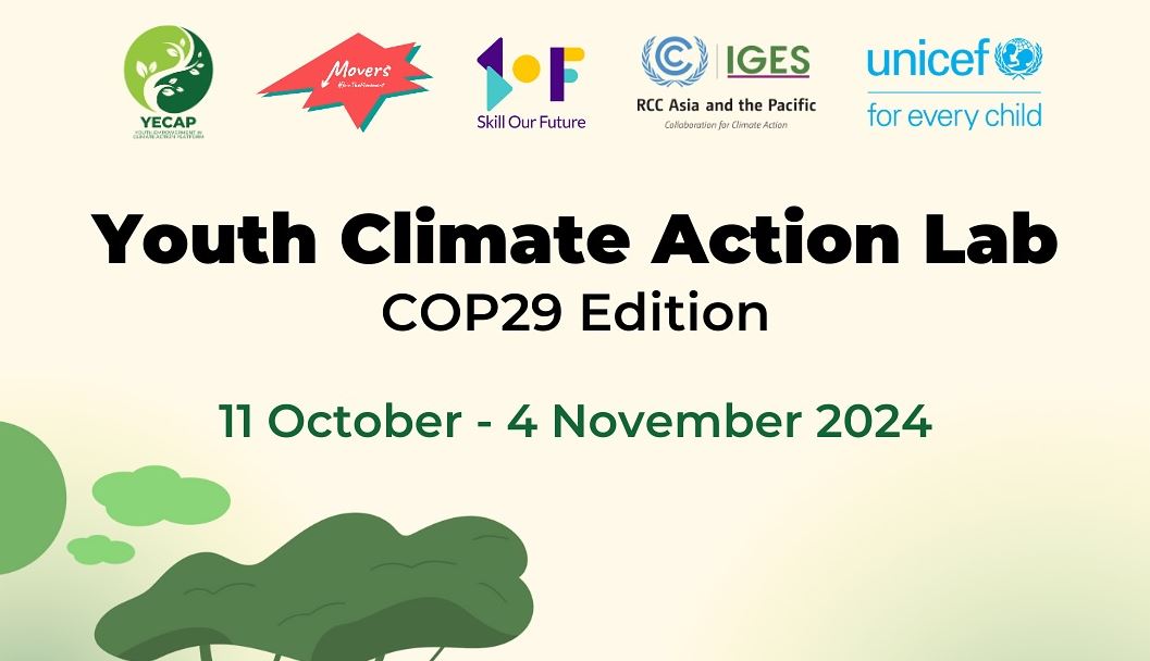 YECAP Youth Climate Action Lab: COP 29 Edition – Opportunity Desk