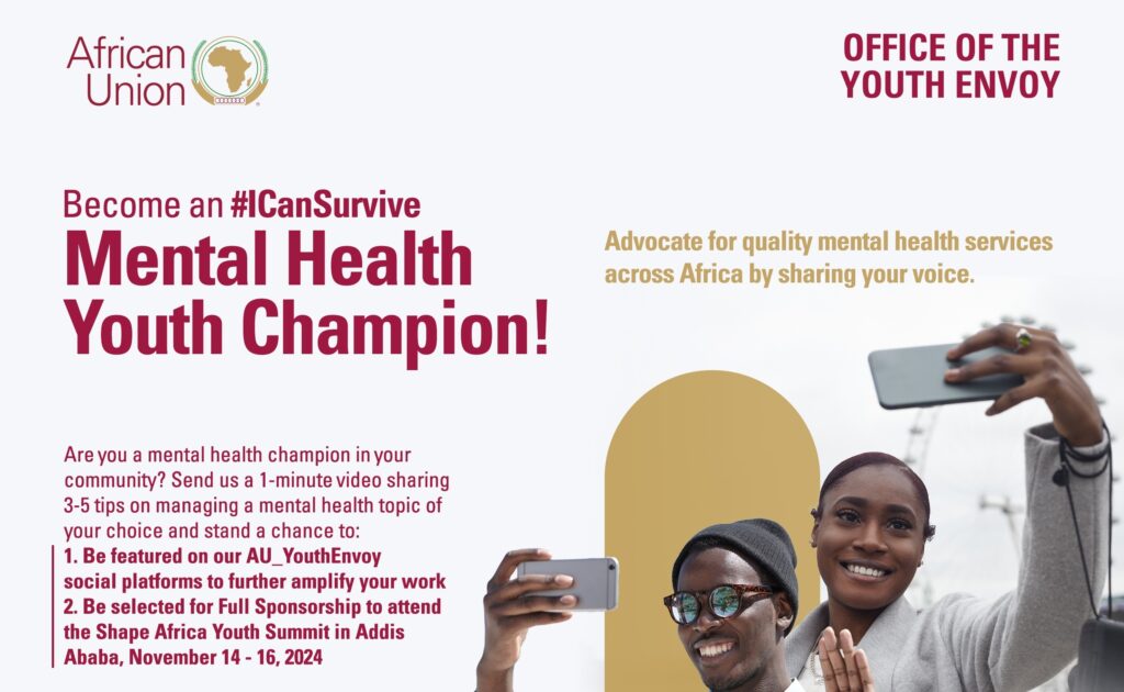 Call for Mental Health Youth Champions – SHAPE Africa Summit 2024 in ...