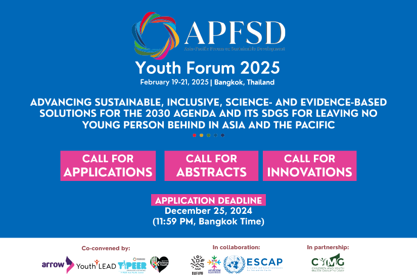 Call for Applications APFSD Youth Forum 2025 Opportunity Desk