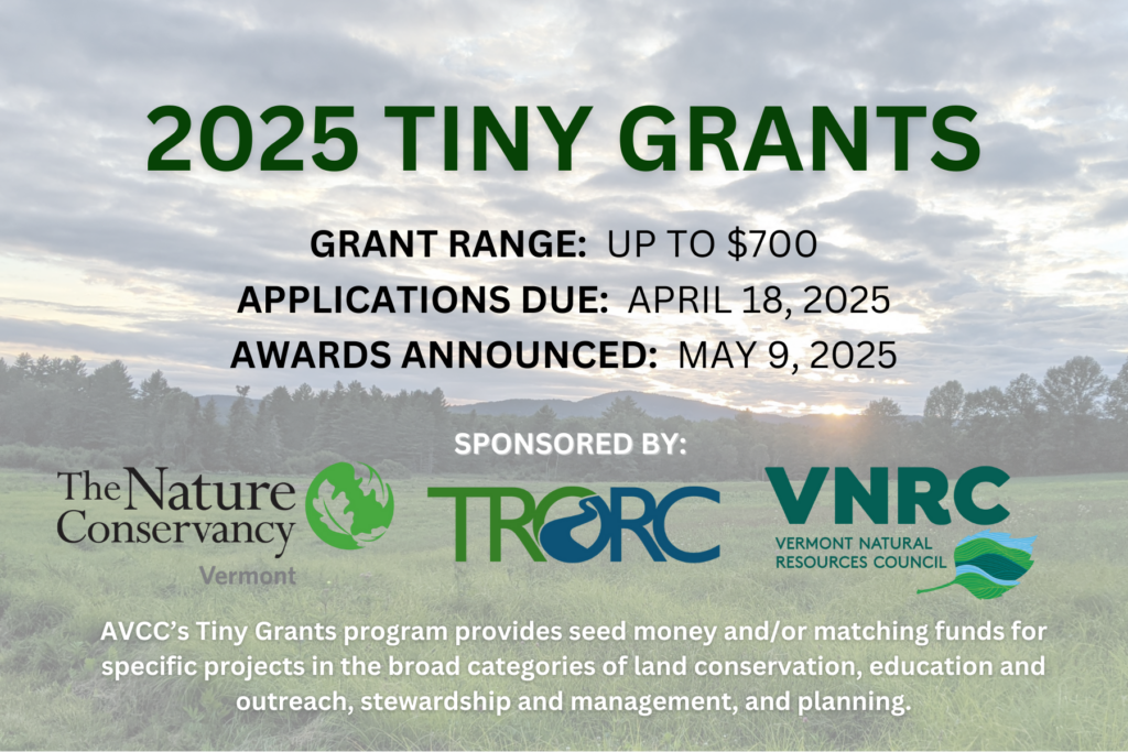 Association of Vermont Conservation Commissions (AVCC) Tiny Grants Program 2025
