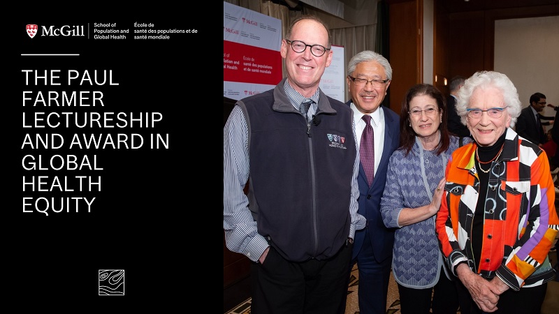 Paul Farmer Lectureship and Award for Global Health Equity 2025 ($5,000 CAD prize)