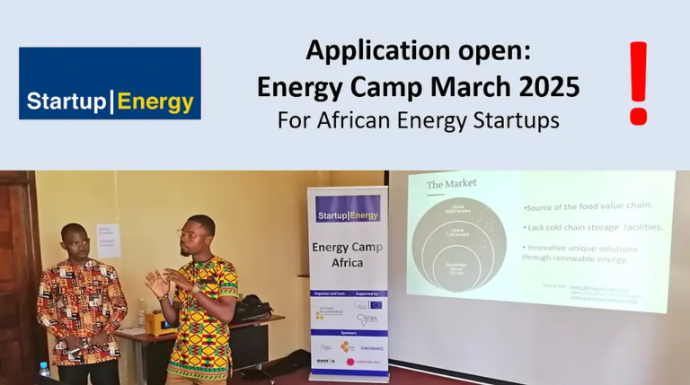 Energy Camp for African Energy Startups 2025