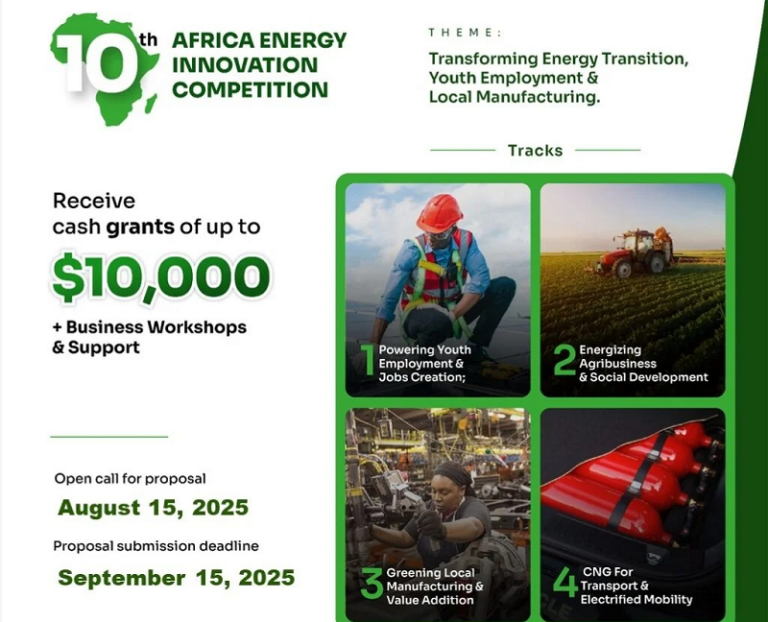 NEF 10th Africa Energy Innovation Challenge 2025 (up to $10,000)
