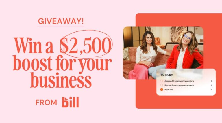 BILL& Entreprenista Media Sweepstakes 2025 for Women Business (up to $2,500)