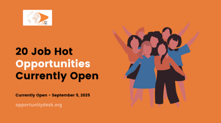 20 Hot Job Opportunities Currently Open – September 5, 2025