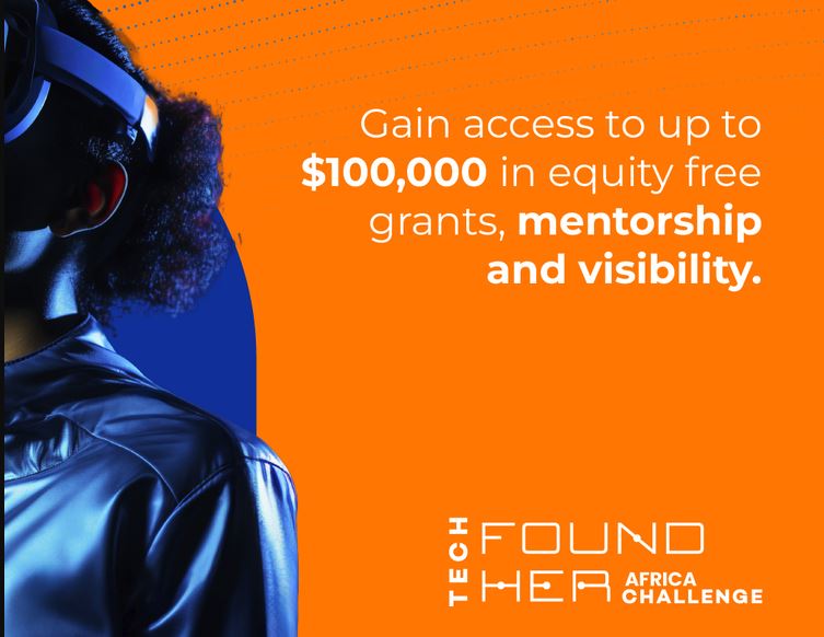 Tech FoundHER Africa Challenge 2025 (Win up to $100,000 in equity-free grants)