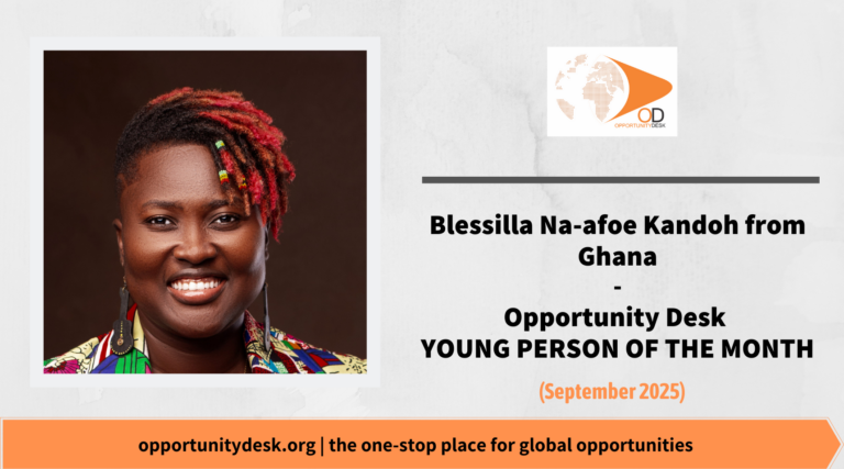 Blessilla Na-afoe Kandoh from Ghana is OD Young Person of the Month – September 2025