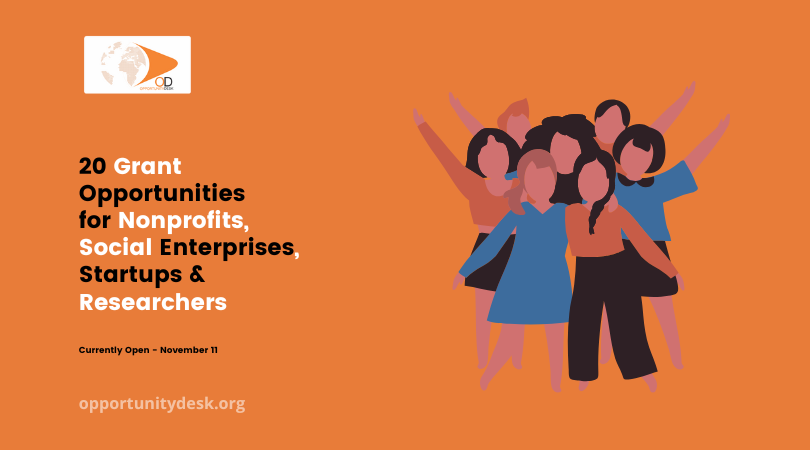 20 Grant Opportunities for Nonprofits, Social Enterprises, Startups and ...