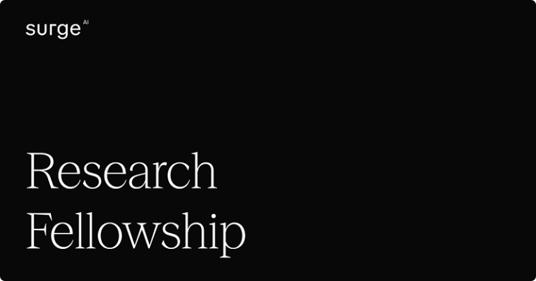 Surge AI Research Fellowship Program 2026
