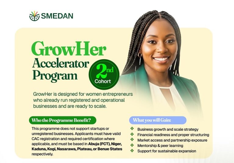 SMEDAN GROWHer Accelerator Programme 2026