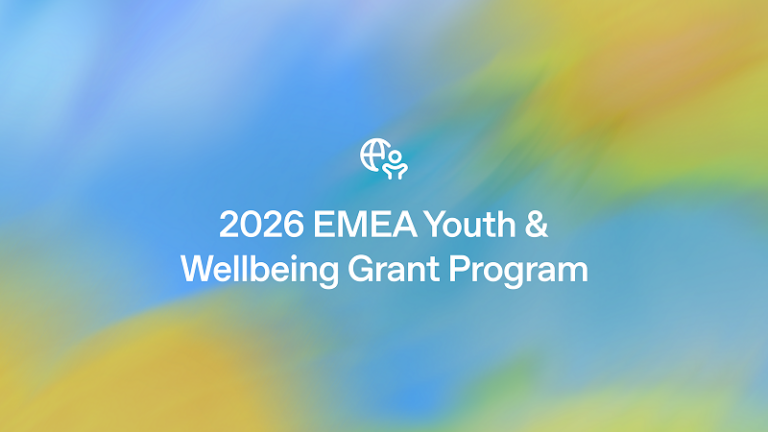 EMEA Youth Safety and Wellbeing Funding Program 2026 (up to €500,000)