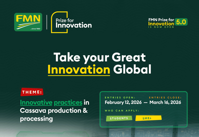 Flour Mills of Nigeria (FMN) Prize for Innovation 2026