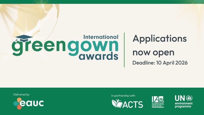 Appel à candidatures pour les Prix International Green Gown 2026