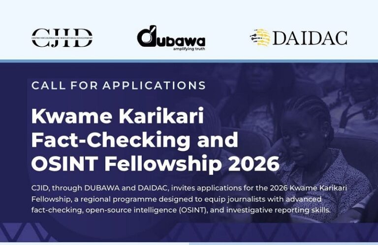 Kwame Karikari Fact-checking and OSINT Fellowship 2026