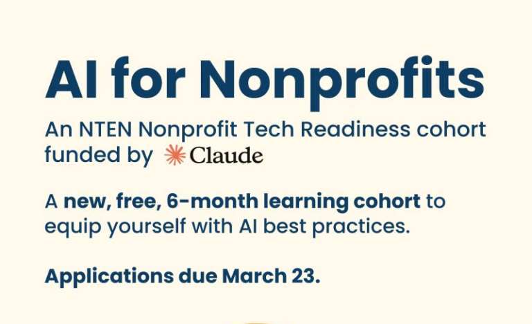 NTEN AI For Nonprofits 2026: Nonprofit Tech Readiness Cohort