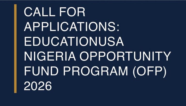 EducationUSA Nigeria Opportunity Fund Program (OFP) 2026