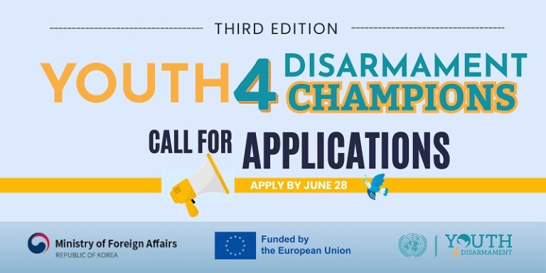 United Nations Office for Disarmament Affairs (UNODA) Youth4Disarmament Champions 2026