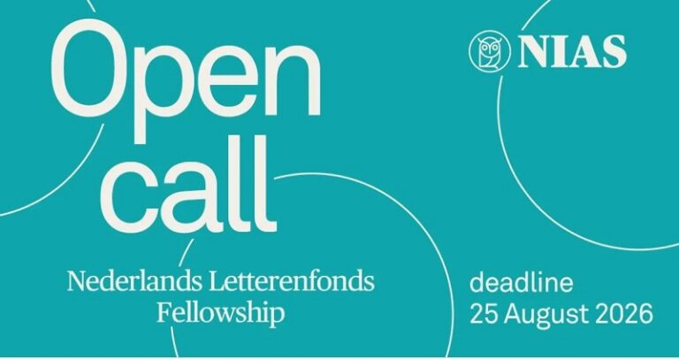 Nederlands Letterenfonds Fellowship Programme 2026 (€3,500 stipend)