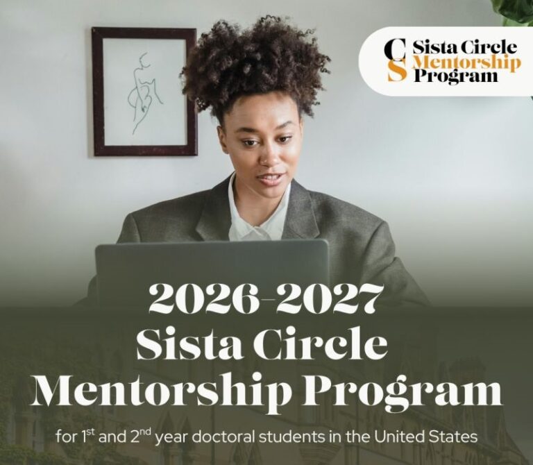 Sista Circle Mentorship Program (SCMP) 2026-2027