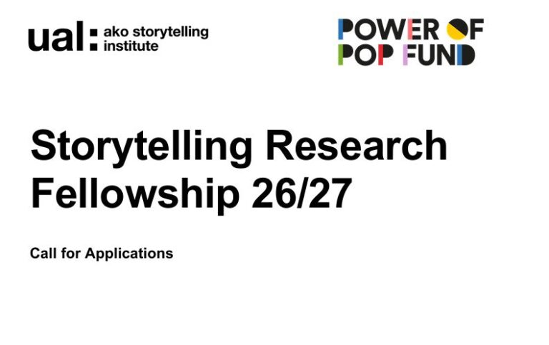 AKO UAL Storytelling Research Fellowship 2026/2027