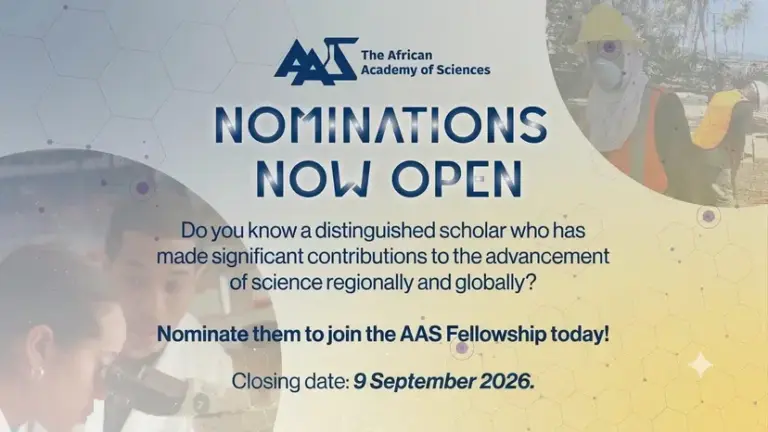 African Academy of Sciences (AAS) Fellowship 2026