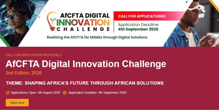 African Continental Free Trade Area (AfCFTA) Digital Innovation Challenge 2026