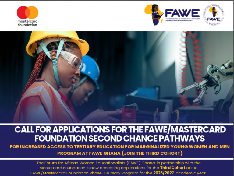 FAWE Mastercard Foundation Bursary Programme 2026-2027