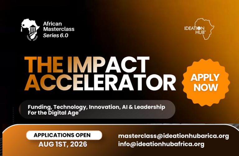 Ideation Hub Africa (IHA) African Masterclass Series 6.0