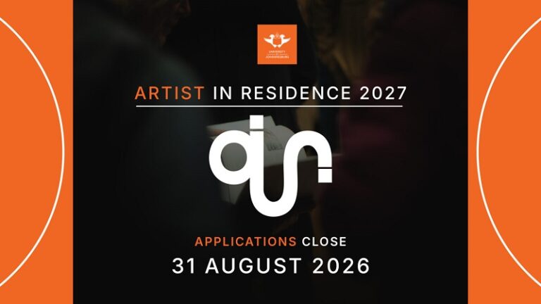 University of Johannesburg (UJ) Artists in Residence 2027 (Stipend available)