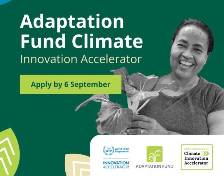 WFP Innovation Accelerator x Adaptation Fund Climate Innovation Accelerator (AFCIA) 2027