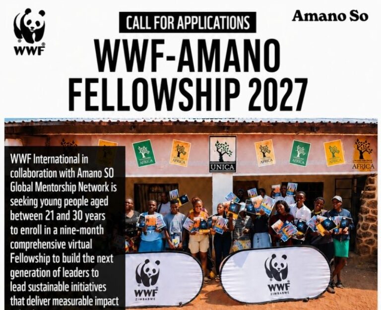 WWF Amano Fellows Program 2027 for Zimbabweans