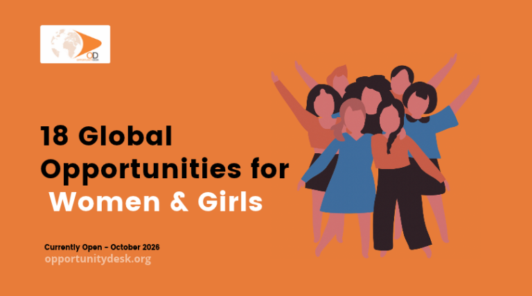 18 Global Opportunities for Women and Girls Currently Open – October 15, 2026