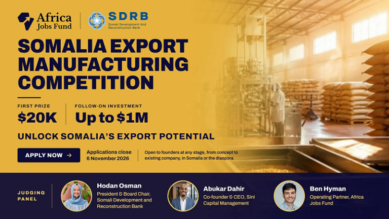 AJF × SDRB Somalia Business Plan Competition 2026