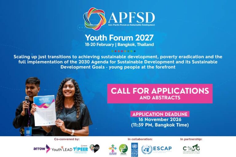 Asia-Pacific Forum on Sustainable Development (APFSD) Youth Forum 2027