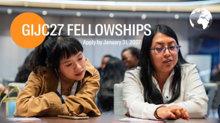 Global Investigative Journalism Conference (GIJC) Fellowship 2027 (Funded)