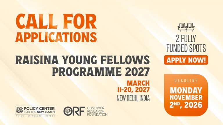 Raisina Young Fellows Programme 2027 (Fully-funded)