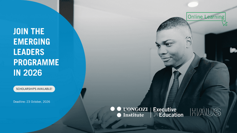 UONGOZI Institute Emerging Leaders Programme 2026-2027